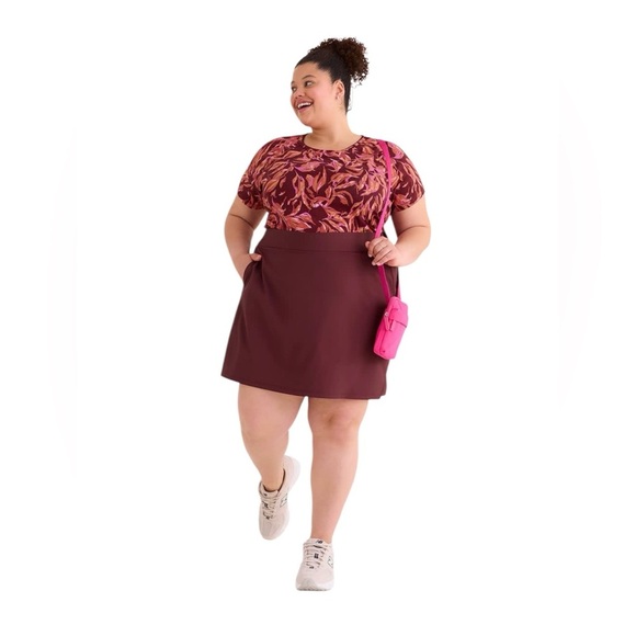 NEW, Penningtons, Active Zone Skort, Plus Size 3X, Burgundy 🏃‍♀️‍➡️ - Picture 6 of 9